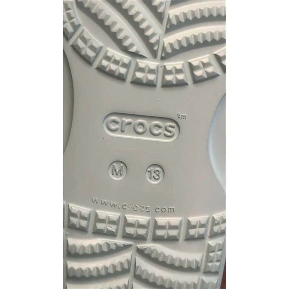 Crocs Classic Sandal Light Blue Mens 13 Two Strap Slide 206761-4SS New
